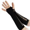 Black Female Ladder Style 10" Gloves Halloween Fancy Dress Accessory -Halloween Shop 00770d7f 068e 46d8 93fd 60286a55824f 24471.1608719740