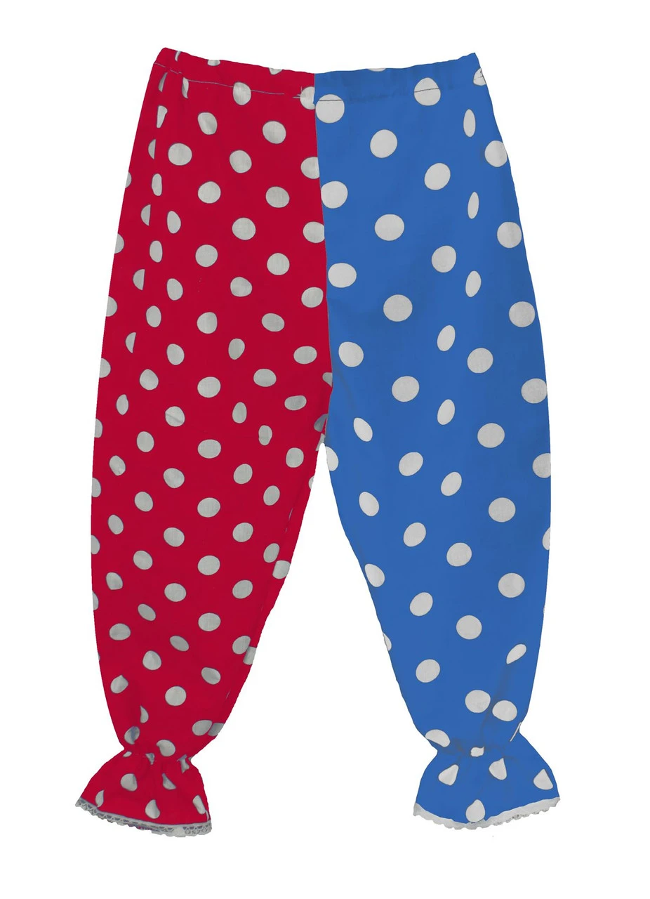 Half & Half Polka Dot Raggy Doll Bloomers Panto Clown Fancy Dress Accessory 5 Half & Half Polka Dot Raggy Doll Bloomers Panto Clown Fancy Dress Accessory - Image 3