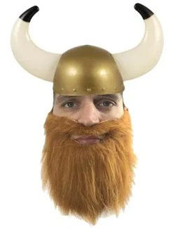 Medieval Norse Warrior Viking Horned Hat & Beard Fancy Dress -Halloween Shop 02a61885 930d 4631 bac5 b40390e3b842 57583.1641821466