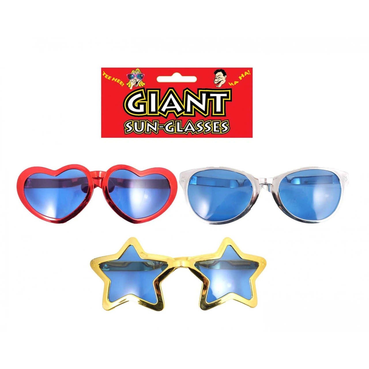 Giant Novelty Sun Glasses Red Love Heart Gold Star Silver Joke Secret Santa Gift Idea 6 Giant Novelty Sun Glasses Red Love Heart Gold Star Silver Joke Secret Santa Gift Idea - Image 4