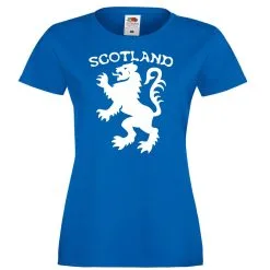 Ladies Scottish Lion Royal Banner Of Scotland Flag Symbol Rugby Football T-Shirt