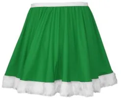 Ladies Green X-Mas Elf Full Circle 15" Skater Skirt With White Faux Fur Trim Christmas Fancy Dress -Halloween Shop 06af1d2b d700 451b b3c4 ec254f99bb1d 33503.1657192950