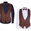 Adult Unisex Chocolate Brown Backless Waistcoats & Elasticated Dicky Bow Caberet Costume Accessory -Halloween Shop 0879d04c 3e6f 4548 84b1 12bba3a18f88 93406.1649151009
