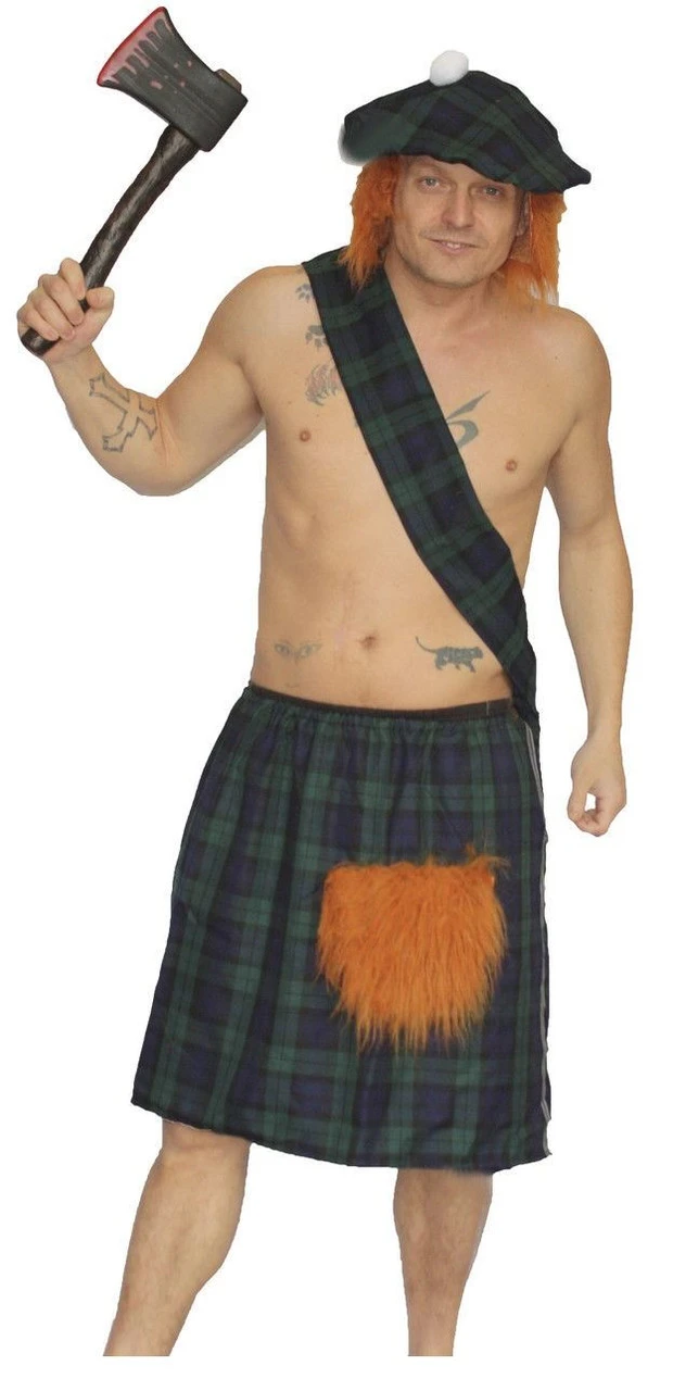 The Dragons Den Black Watch Scottish Tartan Kilt Fancy Dress Costume Set 18 The Dragons Den Black Watch Scottish Tartan Kilt Fancy Dress Costume Set - Image 16