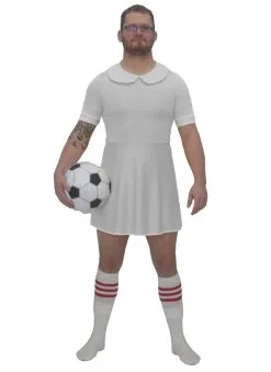Mens White Football Dress Costume Funny Soccer Fancy Dress World Cup UK -Halloween Shop 0caa2ce0 b61e 4228 84d6 a4ca7b7d8a13 80538.1519988256