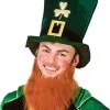 Irish Leprechaun St. Patricks Day Green Velvet Top Hat With Ginger Beard Fancy Dress -Halloween Shop 0d46b544 0c65 4f8d 9b75 7e155e840917 30178.1676026524