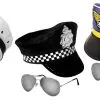 Police Captain Sargeant Sailor Captain Airline Pilot Peaked Hat & Glasses Fancy Dress Kit -Halloween Shop 112995c4 1495 408e 81c2 8870c121bace 32319.1628692953