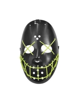Anarchy Glow In The Dark Hockey Halloween Purge Horror Stitches Mask