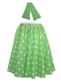 Adults 22" Polka Dot Spot Rockerbilly Rock N Roll Skirt & Neck Scarf 1950s Fancy Dress -Halloween Shop 1c285672 2ab3 4da9 89d5 2ff483532064 33094.1653056863