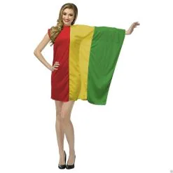 Ladies Rastafarian Rasta Colours Flag Dress Fancy Dress Costume [2 Sizes] -Halloween Shop 1f083907 420b 4b58 aa63 b95cd92234c1 73688.1675950078