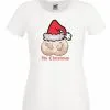 Ladies White Bollocks It's Christmas Funny Xmas Gift T-Shirt