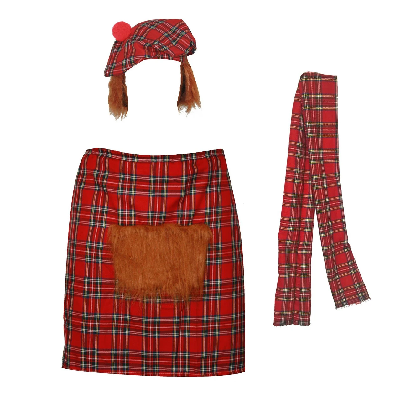 The Dragons Den Royal Stewart Scottish Tartan Red Kilt Fancy Dress Costume Set 12 The Dragons Den Royal Stewart Scottish Tartan Red Kilt Fancy Dress Costume Set - Image 10
