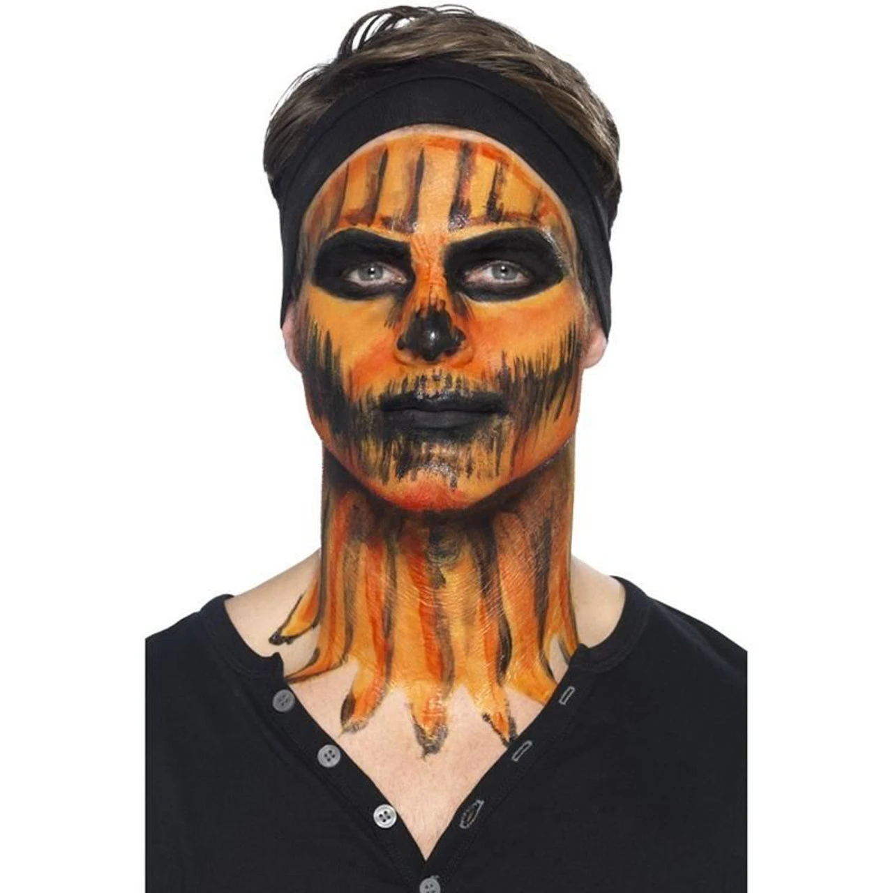 Orange Liquid Latex Face & Body Paint Kit Halloween Pumpkin Cosmetic FX Make Up 6 Orange Liquid Latex Face & Body Paint Kit Halloween Pumpkin Cosmetic FX Make Up - Image 4