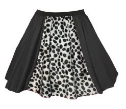 Adults Cruella Deville Dalmation Dog Snatcher Deville 15" Panel Skater Skirt & Shawl Fancy Dress -Halloween Shop 3107065a d69a 460c b326 6a4cfd0f0133 45751.1627644338