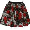 Childs Girls Halloween 15" Day Of The Dead Skulls & Roses Fancy Dress Skater Skirt -Halloween Shop 31f1ac49 2804 4730 866f d6ad16f06eb6 77943.1626701867