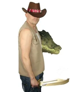 Crocodile Mick Dundee Australian Fancy Dress Costume Hat & Waistcoat -Halloween Shop 3550bff9 0aa1 4c4b b0de 974bf3ad621b 75993.1674746819