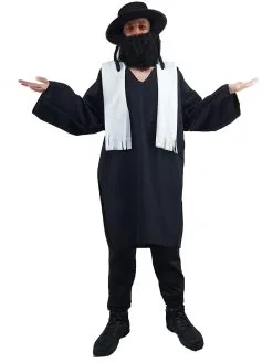 Adults Rabbi Preacher Religous Teacher Jewish Fancy Dress Costume [2 Sizes 4 Colours] -Halloween Shop 35b19847 59bc 475c 9aca 6ef0b7e04602 35804.1663925878