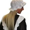 Adults Victorian Milk Maid Mop Hat White Lace Trimmed The Help Headwear