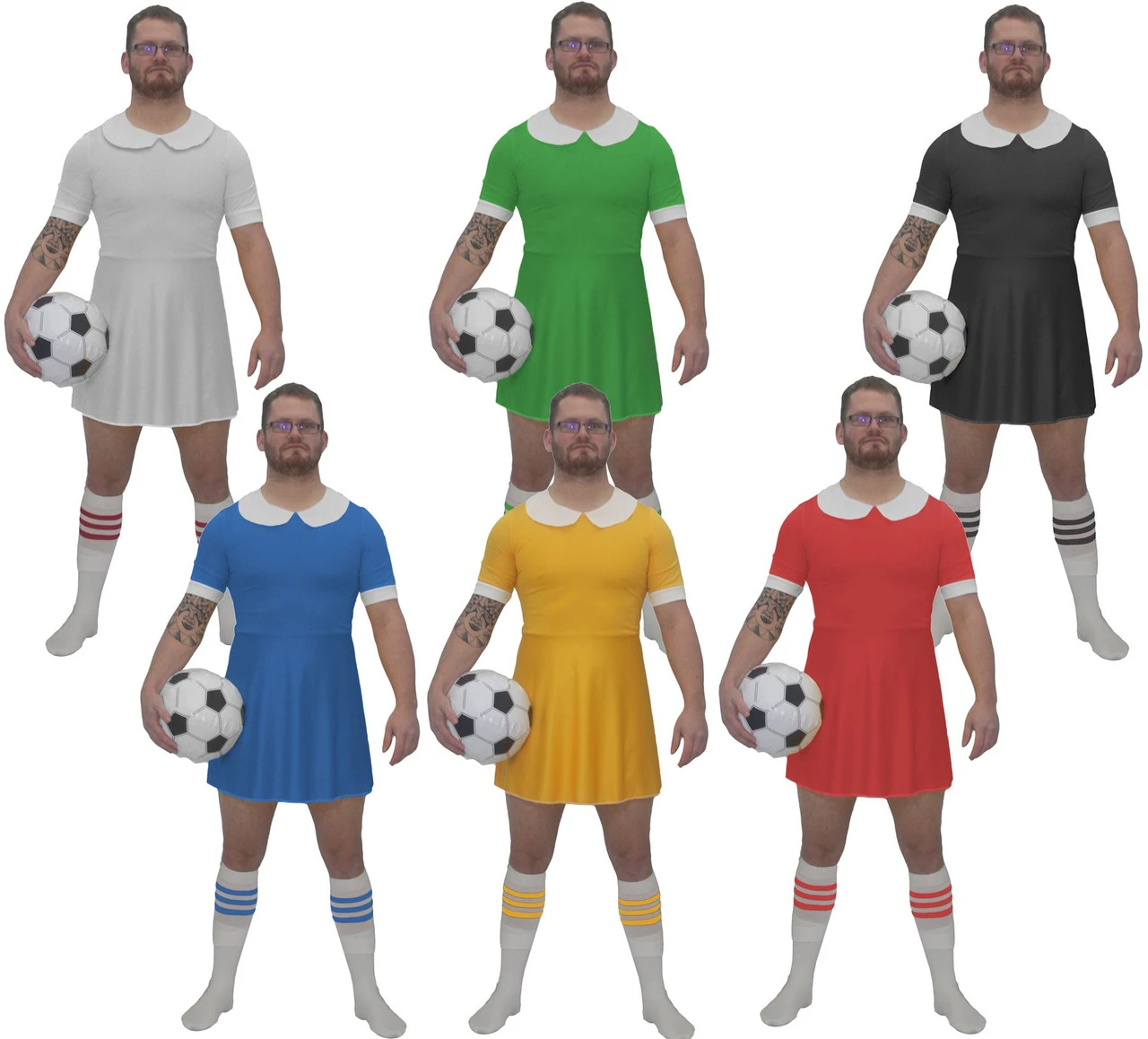 Mens Coloured World Cup Football Dress Costume Funny Soccer Fancy Dress UK 3 Mens Coloured World Cup Football Dress Costume Funny Soccer Fancy Dress UK