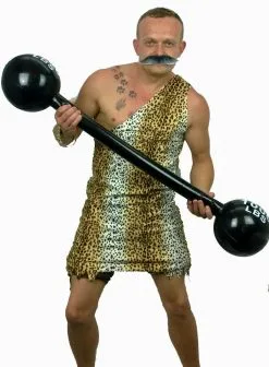 1920s 40s Circus Strongman & Weights Fancy Dress Mens Stag Party Costume