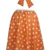 Ladies 22" Orange & White Polka Dot Rock & Roll Skirt & Necktie Fancy Dress 1 Ladies 22" Orange & White Polka Dot Rock & Roll Skirt & Necktie Fancy Dress -Halloween Shop 4d45ce0b 0cfb 443a 999a 346bc97726cf 89536.1484314795