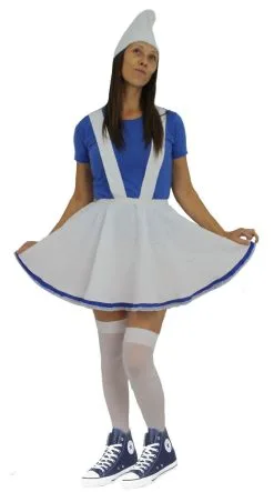 Ladies White & Blue Garden Gnome Fancy Dress Complete Smurf Costume -Halloween Shop 4dc4b616 9729 4ef9 8bf9 8acca6e7d96e 15391.1476373756