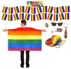 Rainbow Pride LGBT Carnival Festival 7 Piece Supporters Kit