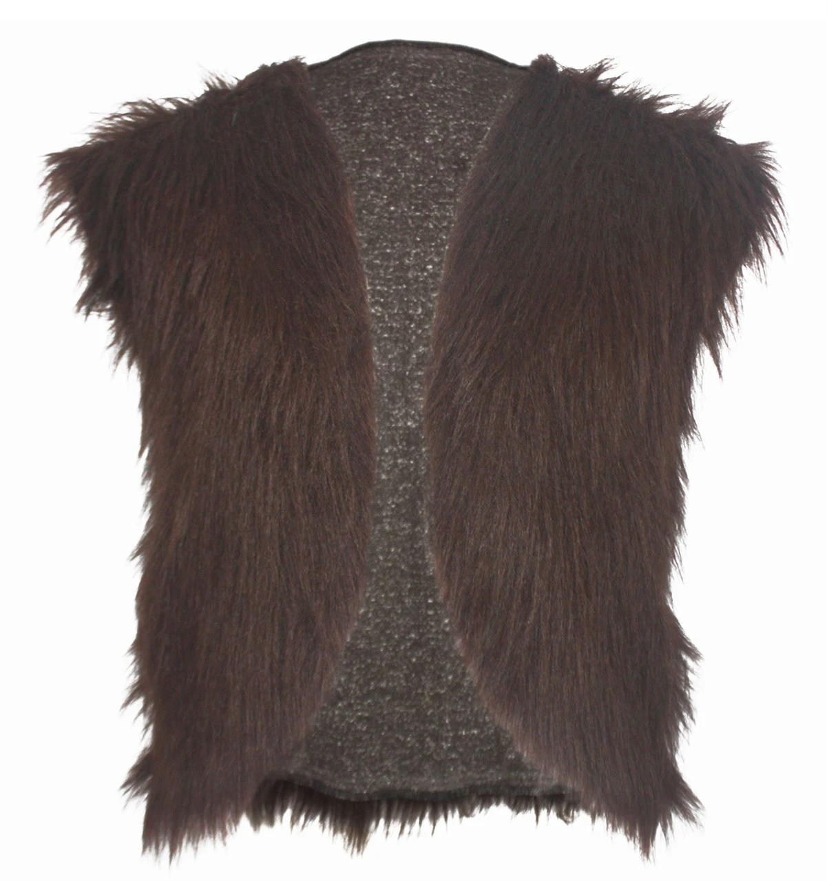 Adults Dark Brown Viking Faux Fur Waistcoat Mountain Man Fancy Dress 3 Adults Dark Brown Viking Faux Fur Waistcoat Mountain Man Fancy Dress