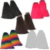Funky Fluffies Faux Fur Flared Boot Covers Rave Pride Festival 90s Cyber Kid Hen Party Fancy Dress Costume Accessory