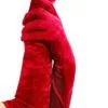 Sheer Desires Red Velveteen Elbow Length Gloves Charleston 20's Fancy Dress
