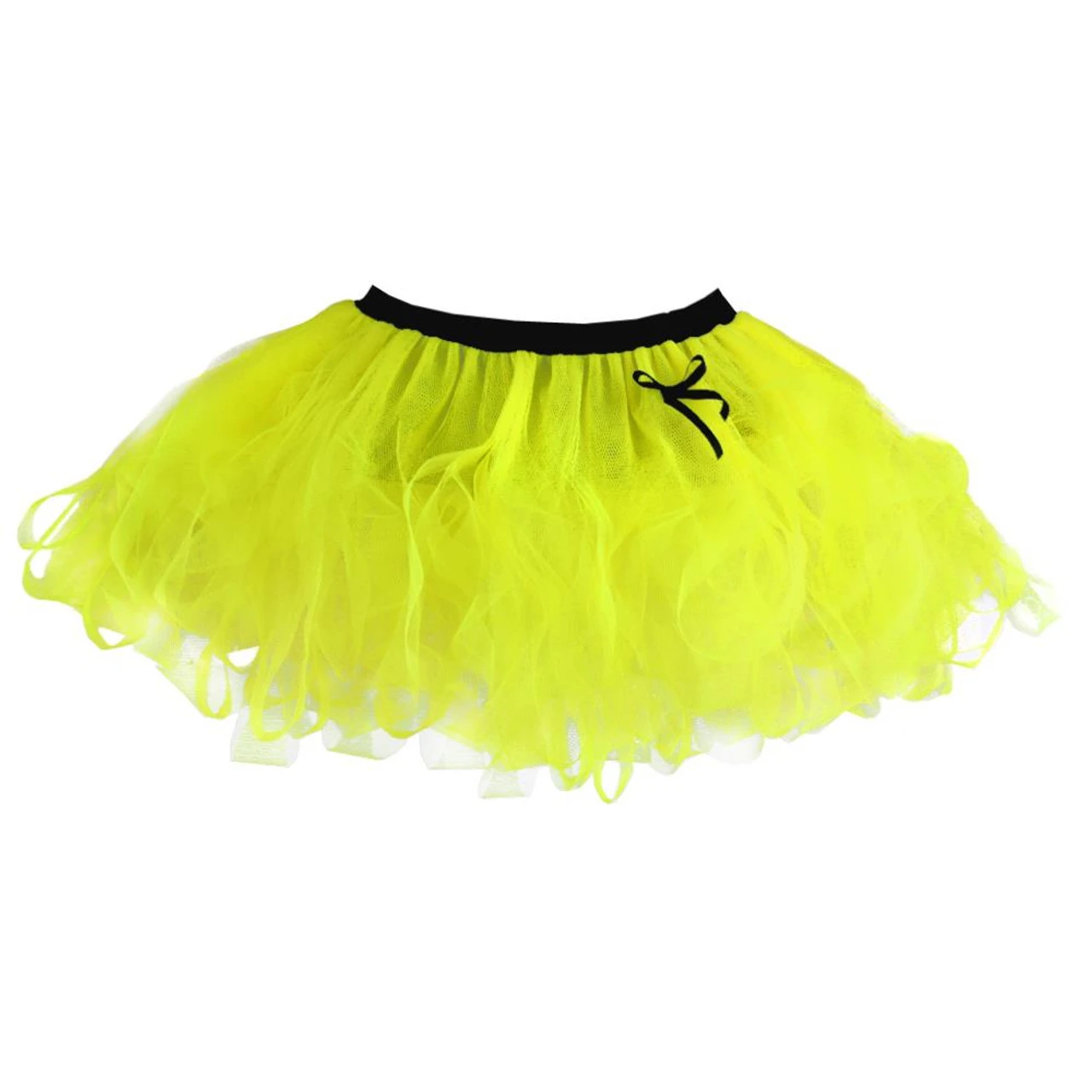 12" Neon Cyber Tutu With Black Waistband Ladies 1990's Rave Tutu Coloured Fancy Dress 5 12" Neon Cyber Tutu With Black Waistband Ladies 1990's Rave Tutu Coloured Fancy Dress - Image 3