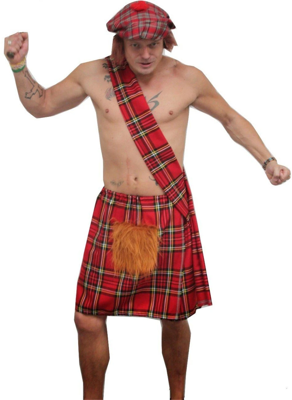 The Dragons Den Royal Stewart Scottish Tartan Red Kilt Fancy Dress Costume Set 13 The Dragons Den Royal Stewart Scottish Tartan Red Kilt Fancy Dress Costume Set - Image 11