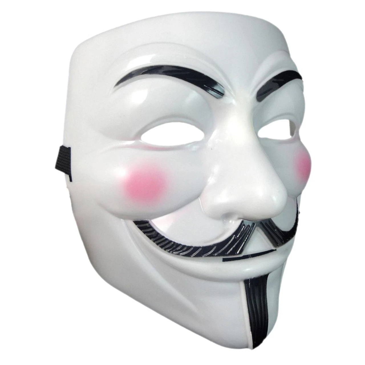 Adults Unisex Anonymous V For Vendetta Mask & Black Fleece Hood Guy Fawkes 4 Adults Unisex Anonymous V For Vendetta Mask & Black Fleece Hood Guy Fawkes - Image 2
