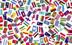 World Flags Country National Flags 5ftx3ft With Eyelets