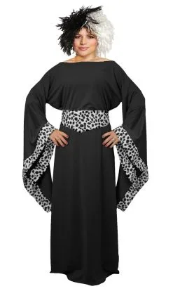 Adults Cruella Dalmation Dog Snatcher Dress & Wig Halloween World Book Day Fancy Dress Costume [2 Sizes] -Halloween Shop 63273927 ab79 4ba7 96e5 a82ee6313936 38440.1662117514