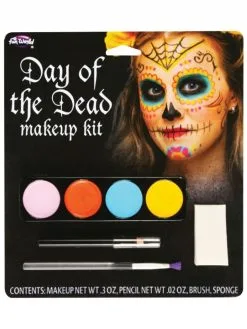 Female Halloween Day Of The Dead Facepaints Fancy Dress Make-Up