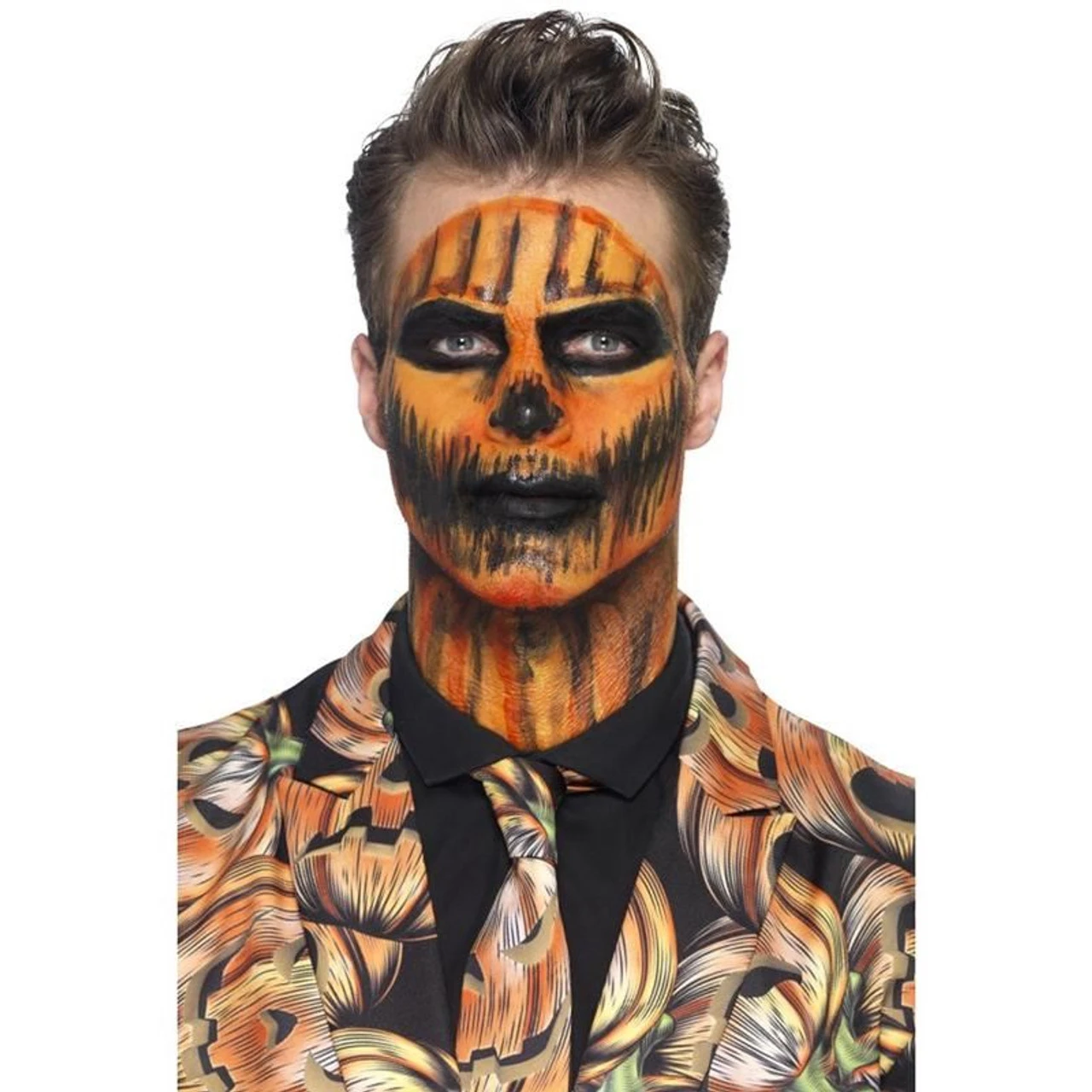 Orange Liquid Latex Face & Body Paint Kit Halloween Pumpkin Cosmetic FX Make Up 4 Orange Liquid Latex Face & Body Paint Kit Halloween Pumpkin Cosmetic FX Make Up - Image 2