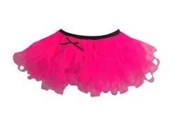 12" Cerise Pink Cyber Tutu Skirt 1980's 80's Festival Hen Party Fancy Dress [2 Sizes]