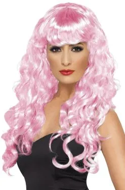 Ladies Coloured Curly Siren Mermaid Halloween Fancy Dress Wigs -Halloween Shop 6b8d8658 d1d4 4d0b aacc e881d13899bd 34274.1676559066