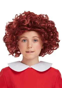 Annie The Orphan Girl Wig TV Film Movie Pantomime World Book Day Fancy Dress Accessory [One Size]