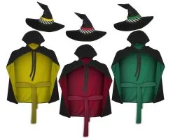 Adults The Worst Witch Halloween TV Fancy Dress 3pc Costume One Size