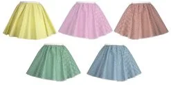 Adults 15" Length Gingham Skater Skirt World Book Day Fancy Dress Costume Accessory [2 Sizes]