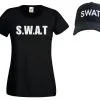 Womens Black SWAT Police Riot Team Special Forces Squad Cap & T-Shirt Set -Halloween Shop 761c4617 27c3 4d78 a21b cabd27fba53d 16400.1552482640