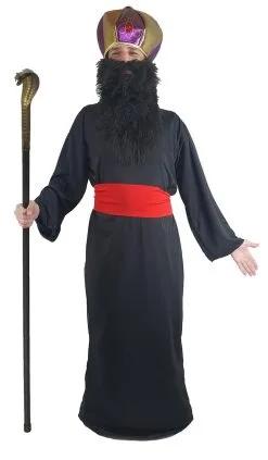 Adults Grand Vizier Jafar Abanazer Pantomime Villain Fancy Dress Costume [3 Sizes] -Halloween Shop 779439b5 02a8 4fb8 9b39 a33fb518284e 22277.1666172460