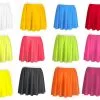 Adults 15" Length Skater Skirt Roller Disco 80's Dance Fancy Dress