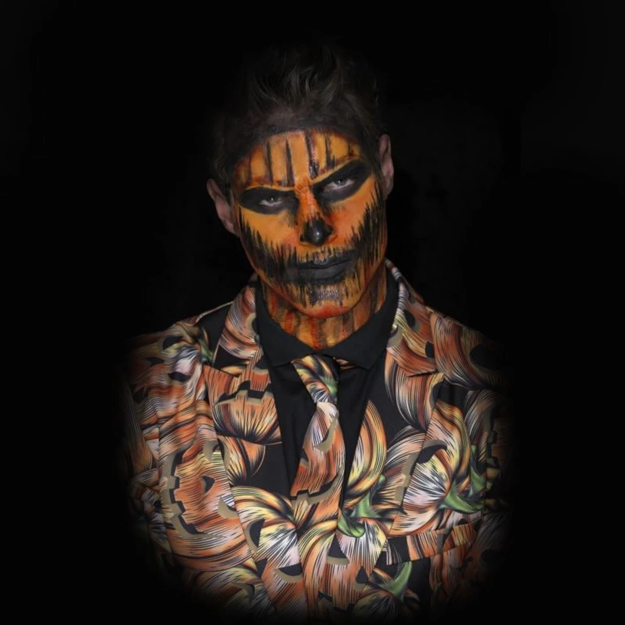 Orange Liquid Latex Face & Body Paint Kit Halloween Pumpkin Cosmetic FX Make Up 5 Orange Liquid Latex Face & Body Paint Kit Halloween Pumpkin Cosmetic FX Make Up - Image 3