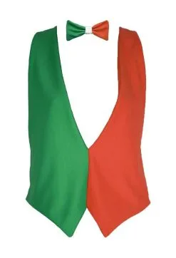 Adults Ireland Irish National Flag Backless Waistcoat & Bowtie St Patricks Day Fancy Dress [2 Sizes] -Halloween Shop 837374bc 1aad 42cf a8f2 02cb06e3e9b9 69850.1676551235