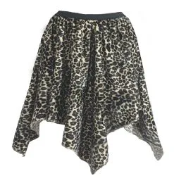 Ladies Cavewoman Handkerchief Skirt Jurassic Prehistoric Fancy Dress [2 Sizes]