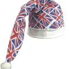 Childs Union Jack Flag Night Cap United Kingdom Great Britain UK GB King Charles Coronation Fancy Dress [Age 8-12 Years]