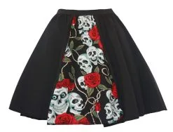 Childs 15" Day Of The Dead Skulls & Roses Panel Skirt Halloween Fancy Dress -Halloween Shop 894c36ea d44b 4510 8d27 f94e79de4e4e 82701.1626778786